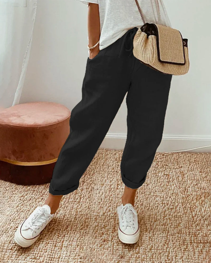 CATERINA | PANTALONI CASUAL CON COULISSE