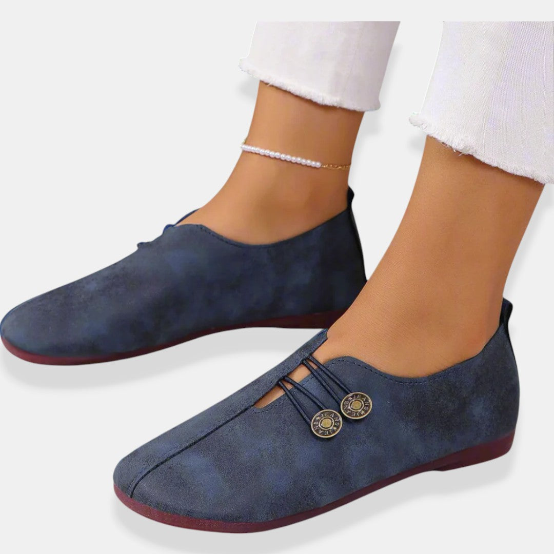 Tina | Mocassini in pelle scamosciata di capra premium