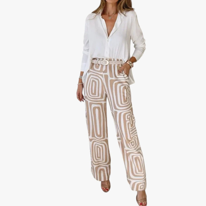 ISABELLA | PANTALONI PALAZZO STAMPATI