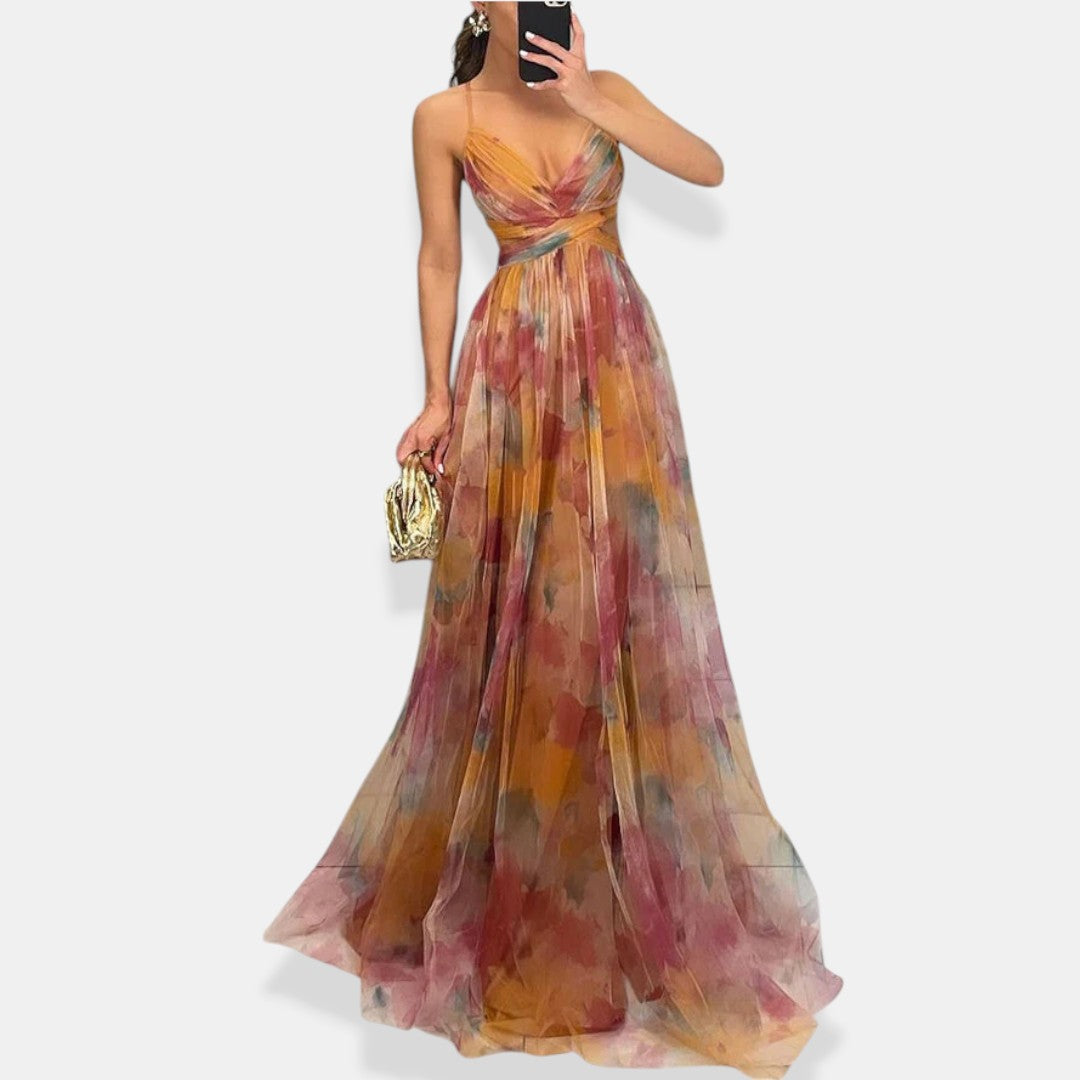 Vaëlia™ | Bellissimo maxi abito con stampa floreale
