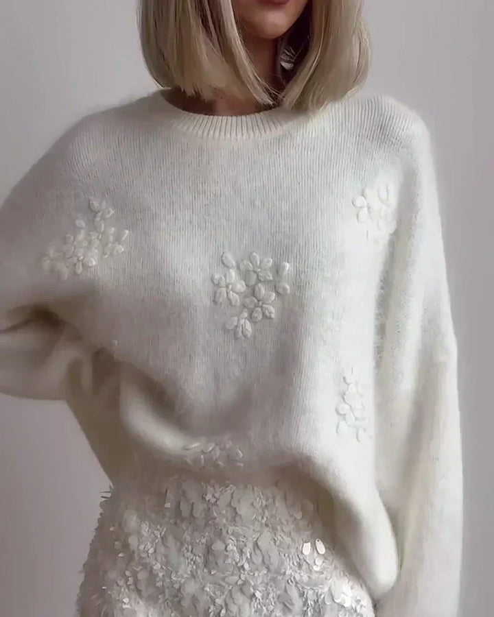 BELMONTE MILANO | Maglione Ricamato con Fiori
