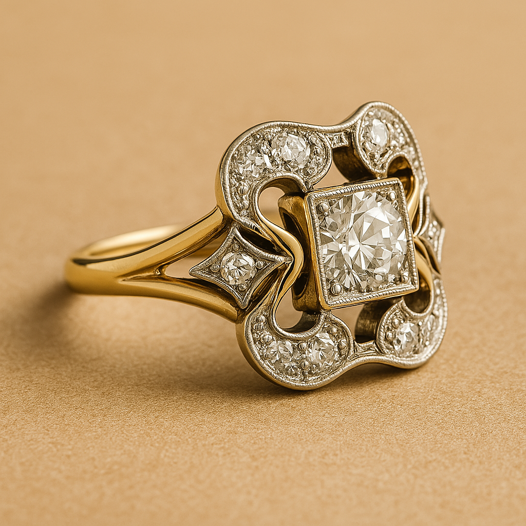Anello in Zirconia Vintage