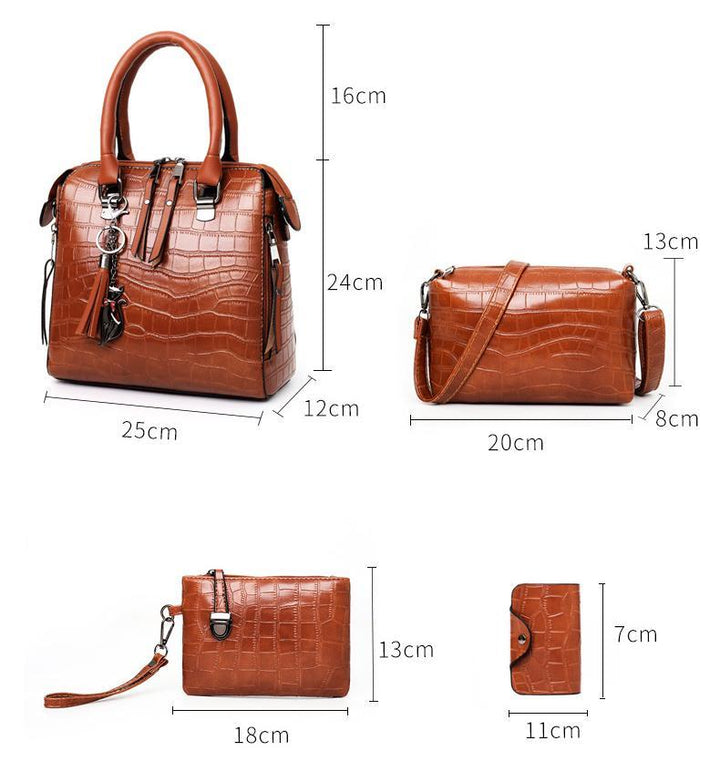 MARISA | SET 4 IN 1 BORSE STILE CROC