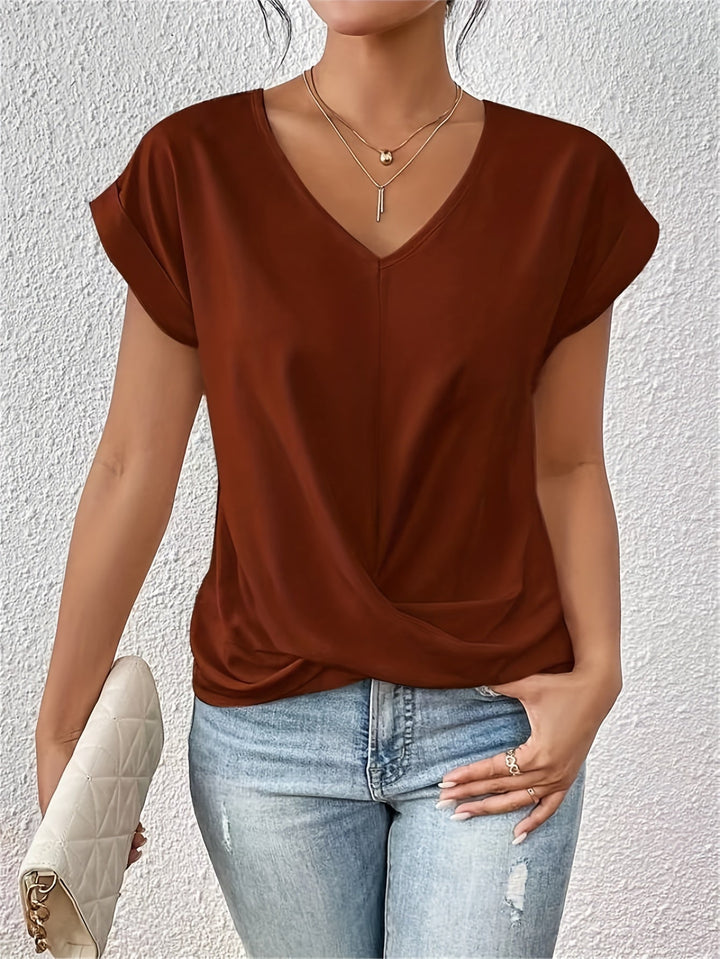 BELMONTE MILANO | TOP CON SCOLLO A V TWIST