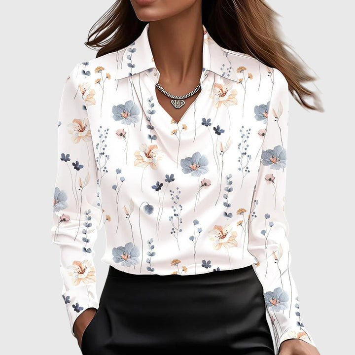 BELMONTE MILANO | BLUSA DRAPPEGGIATA CON COLLETTO