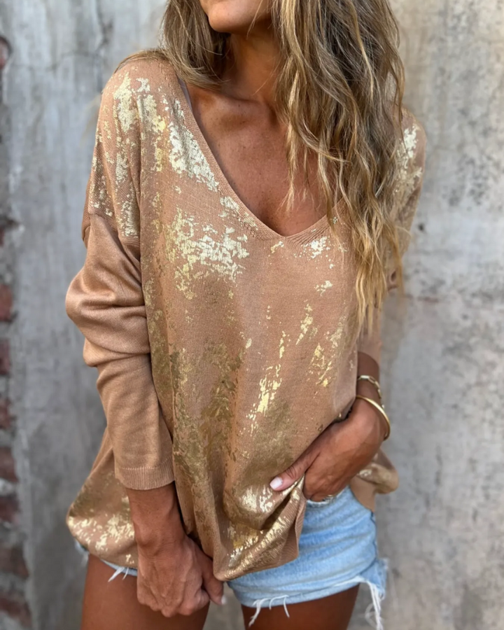 BELMONTE MILANO | MAGLIONE CON SPLASH METALLICO