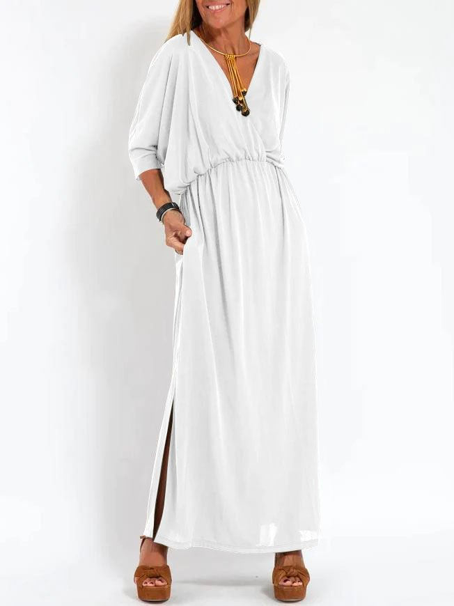 ELENA | ABITO MAXI NERO RILASSATO