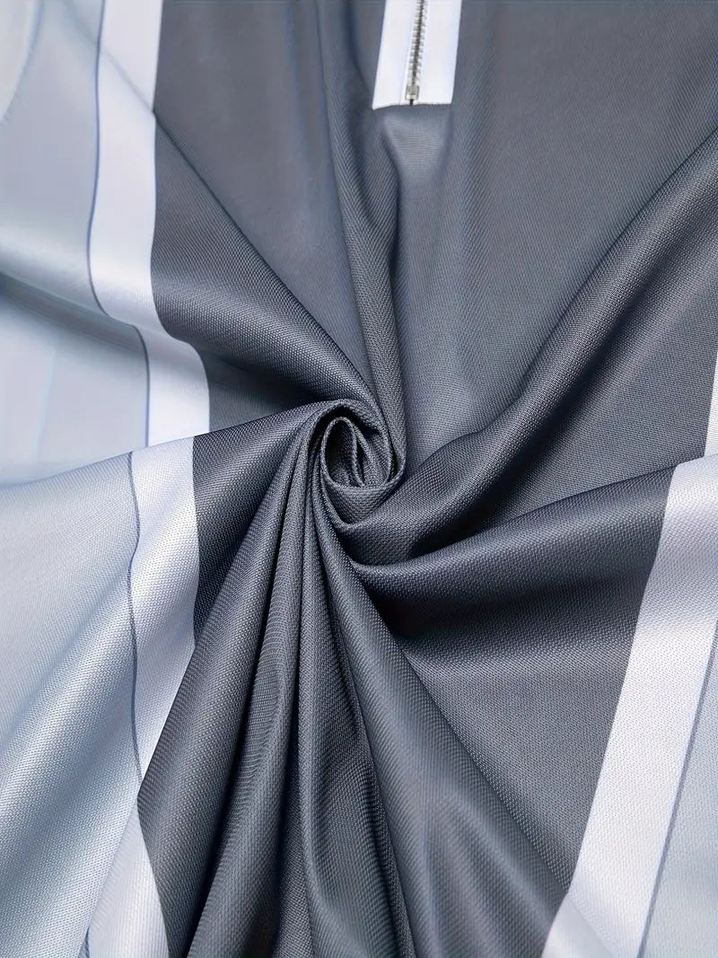 RENATO | POLO ZIP EFFETTO BICOLORE