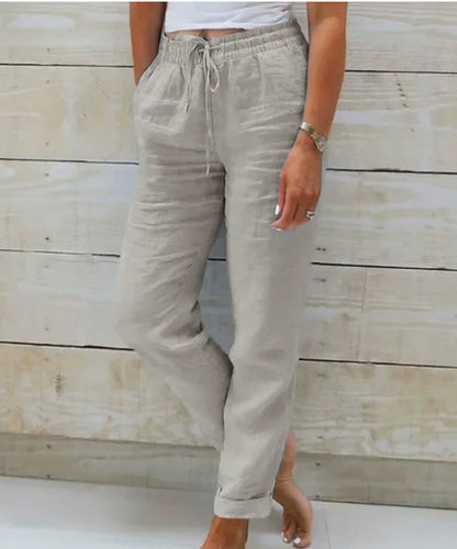 AZZURRA | PANTALONI LEGGERI CON COULISSE
