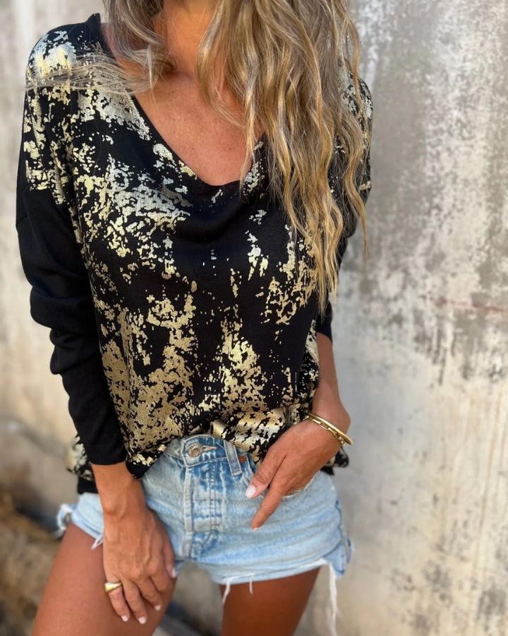 BELMONTE MILANO | MAGLIONE CON SPLASH METALLICO