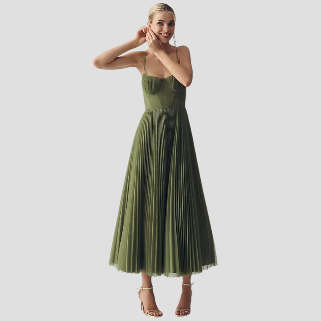Karina – Abito in tulle plissettato
