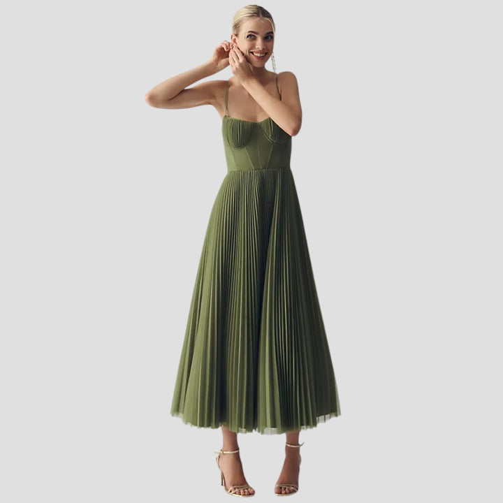 Karina – Abito in tulle plissettato