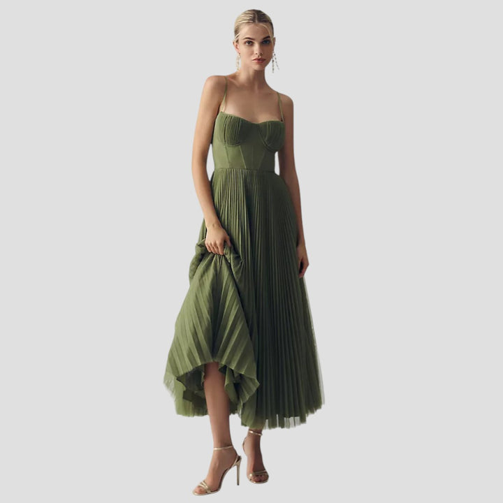 Karina – Abito in tulle plissettato