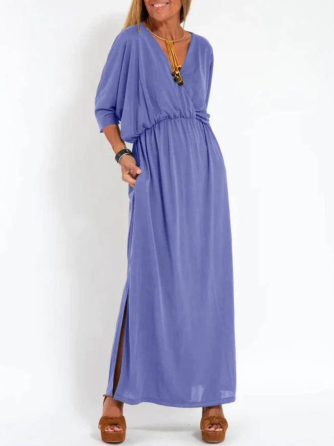ELENA | ABITO MAXI NERO RILASSATO