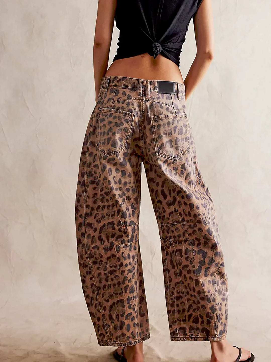 GIULIA | PANTALONI STAMPA ANIMALIER
