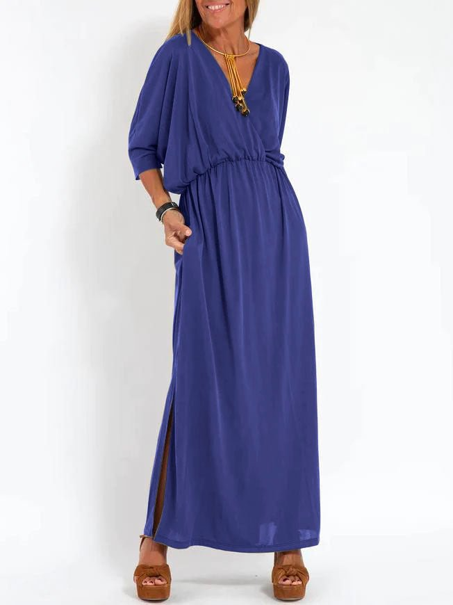 ELENA | ABITO MAXI NERO RILASSATO