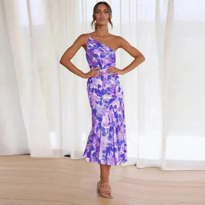 BIANCA | ABITO MIDI MONOSPALLA