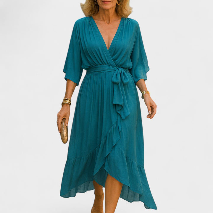 SERENA | ABITO MIDI ELEGANTE CON LACCIO