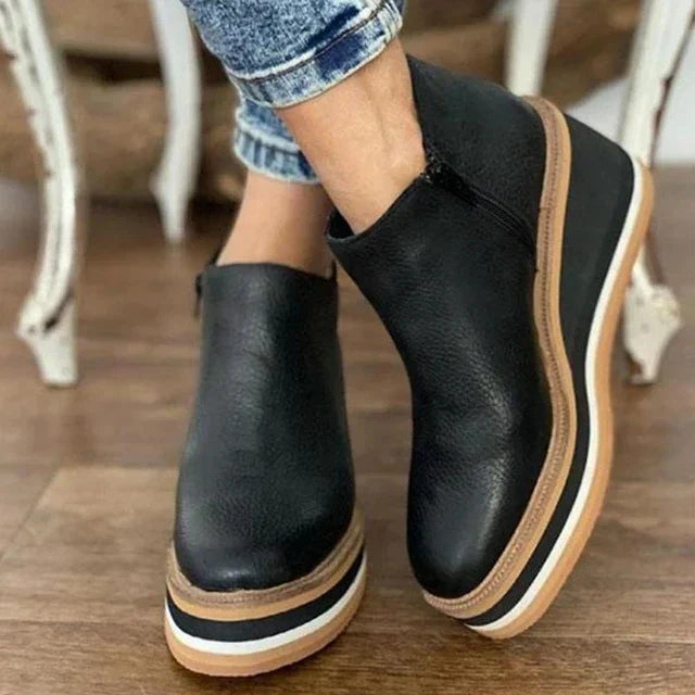 BELMONTE MILANO | TRONCHETTO PLATFORM CON ZIP LATERALE
