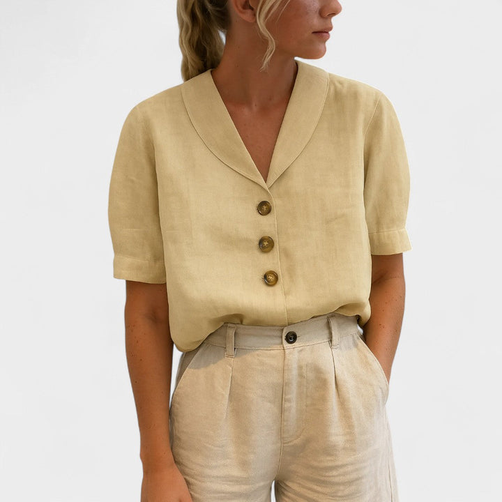 BELMONTE MILANO | BLUSA CON BOTTONI DAVANTI