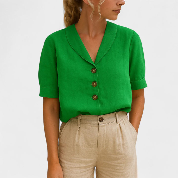 BELMONTE MILANO | BLUSA CON BOTTONI DAVANTI