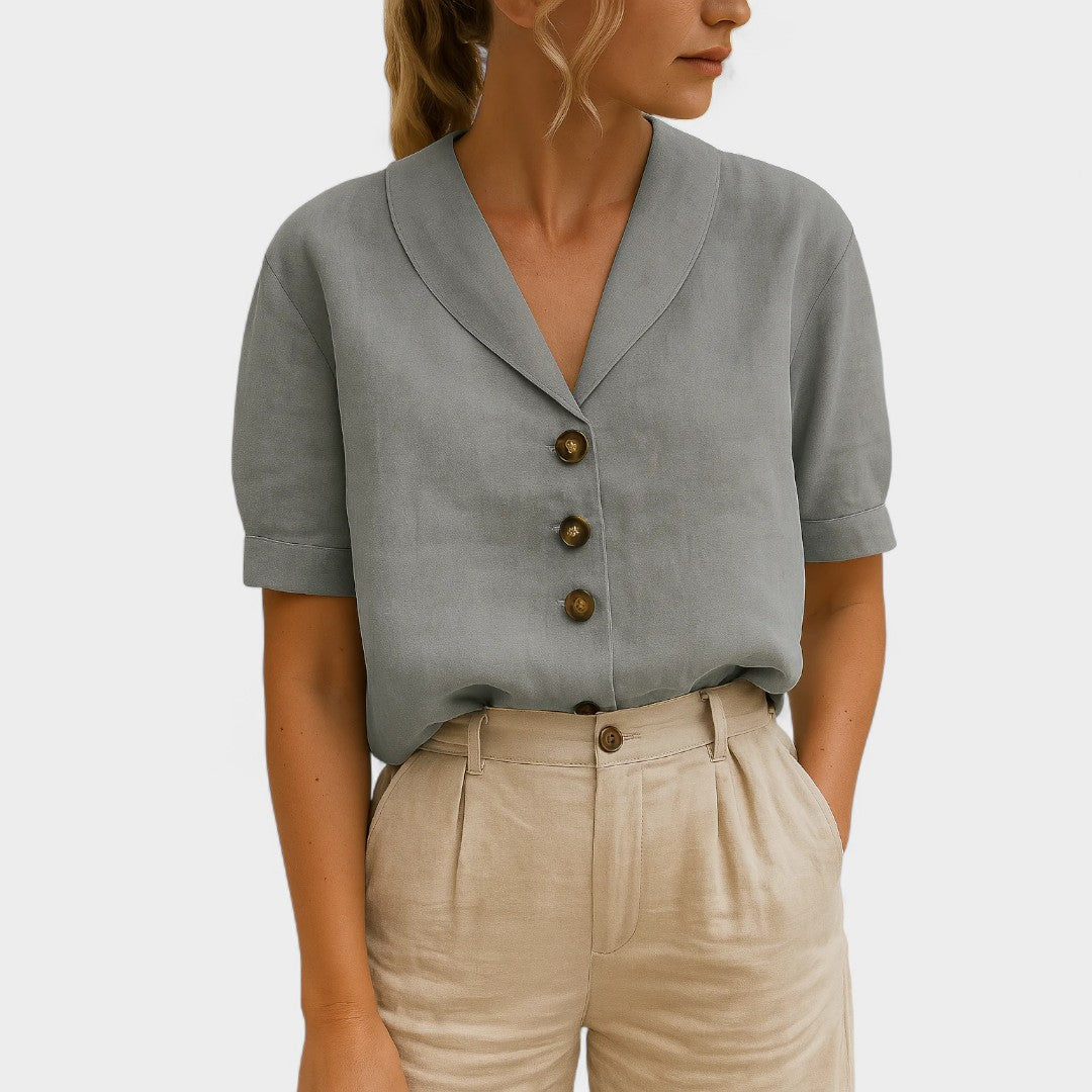 BELMONTE MILANO | BLUSA CON BOTTONI DAVANTI