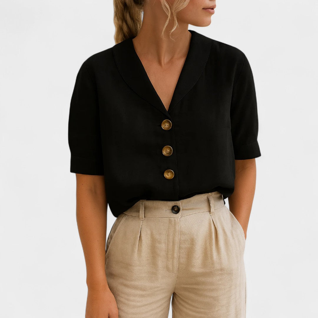 BELMONTE MILANO | BLUSA CON BOTTONI DAVANTI