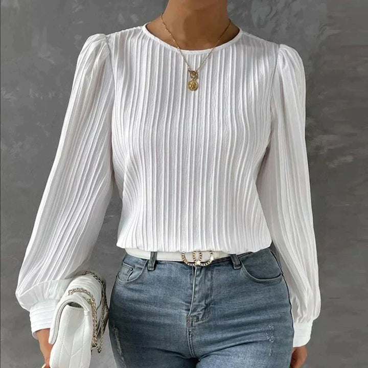 BELMONTE MILANO | BLUSA A MANICA LUNGA TEXTURIZZATA