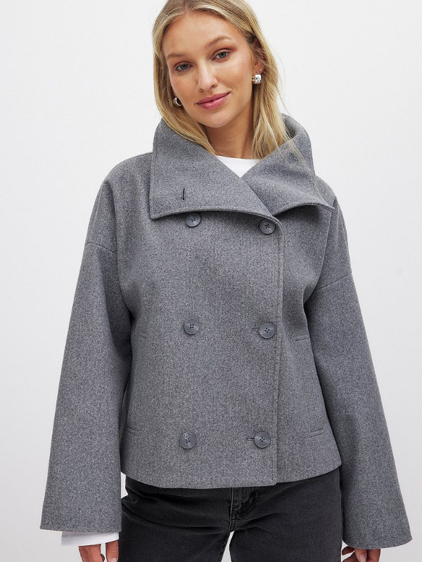 BELMONTE MILANO | CAPPOTTO CORTO DOPPIOPETTO CON MAXI COLLO