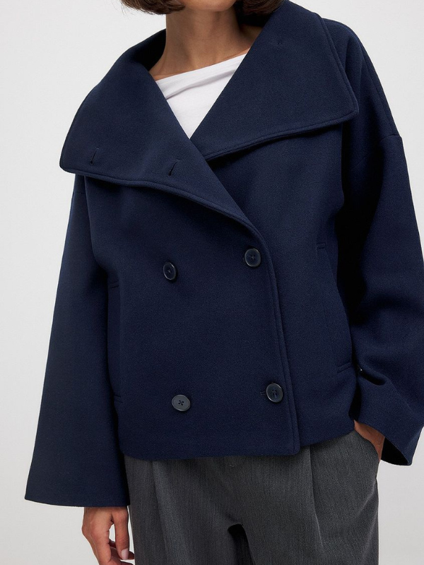 BELMONTE MILANO | CAPPOTTO CORTO DOPPIOPETTO CON MAXI COLLO
