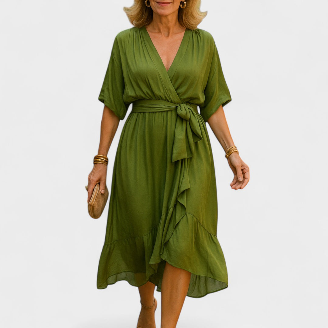 SERENA | ABITO MIDI ELEGANTE CON LACCIO