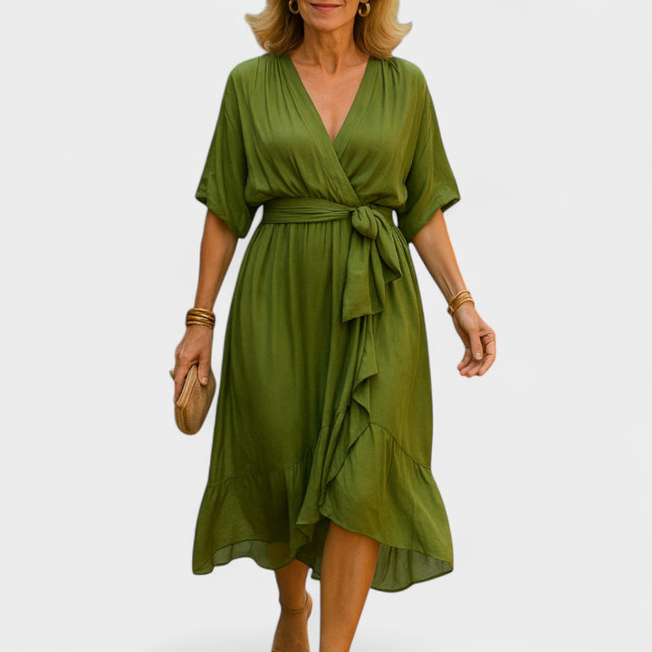 SERENA | ABITO MIDI ELEGANTE CON LACCIO