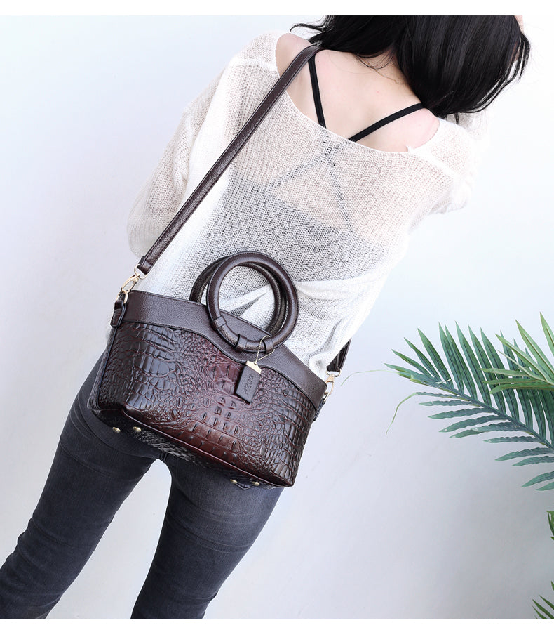 IRENE | BORSA A MANO STILE CROC
