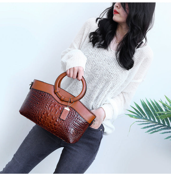 IRENE | BORSA A MANO STILE CROC