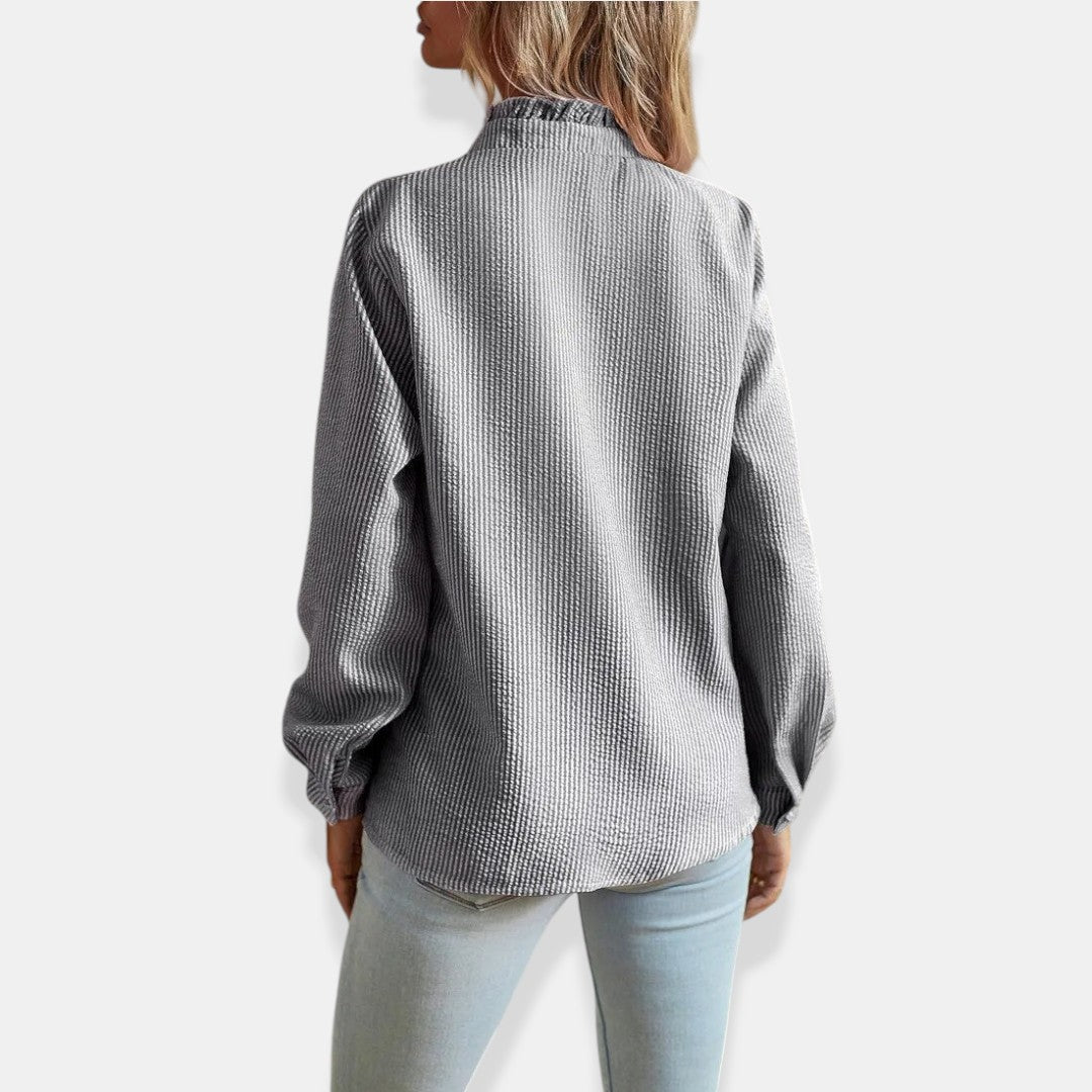 BELMONTE MILANO | BLUSA CON RIFINITURA A VOLANT