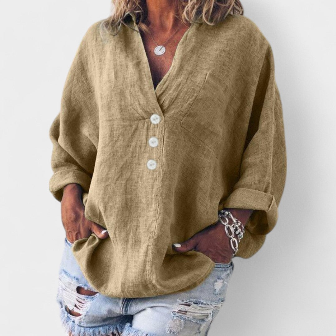 BELMONTE MILANO | BLUSA CON TAGLIO ELEGANTE E RILASSATO
