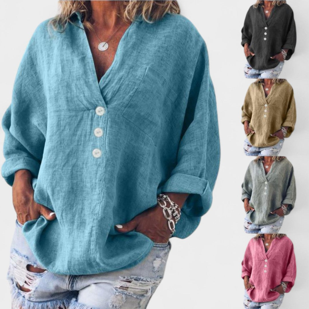 BELMONTE MILANO | BLUSA CON TAGLIO ELEGANTE E RILASSATO