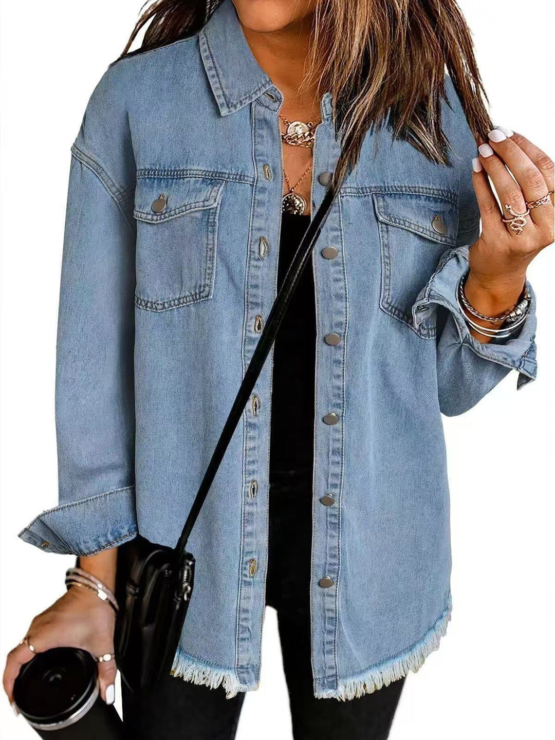 BELMONTE MILANO | CAMICIA IN DENIM DISTRESSED