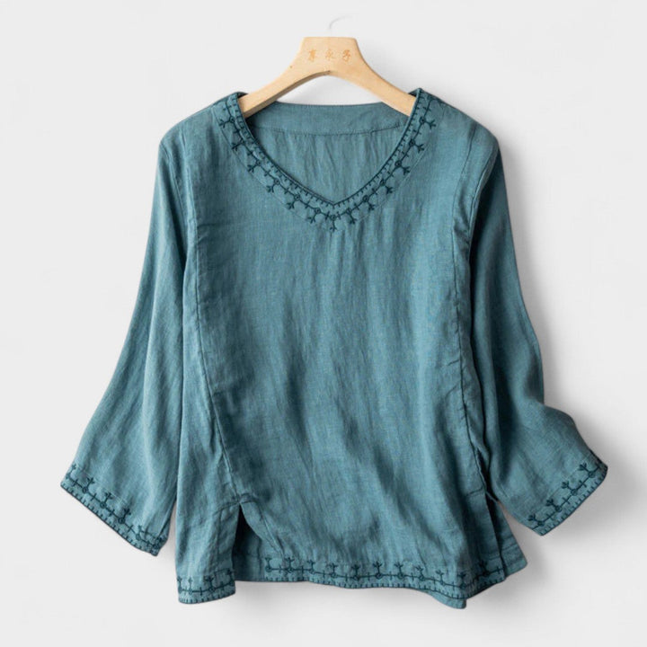 BELMONTE MILANO | BLUSA BOHO IN COTONE PREMIUM