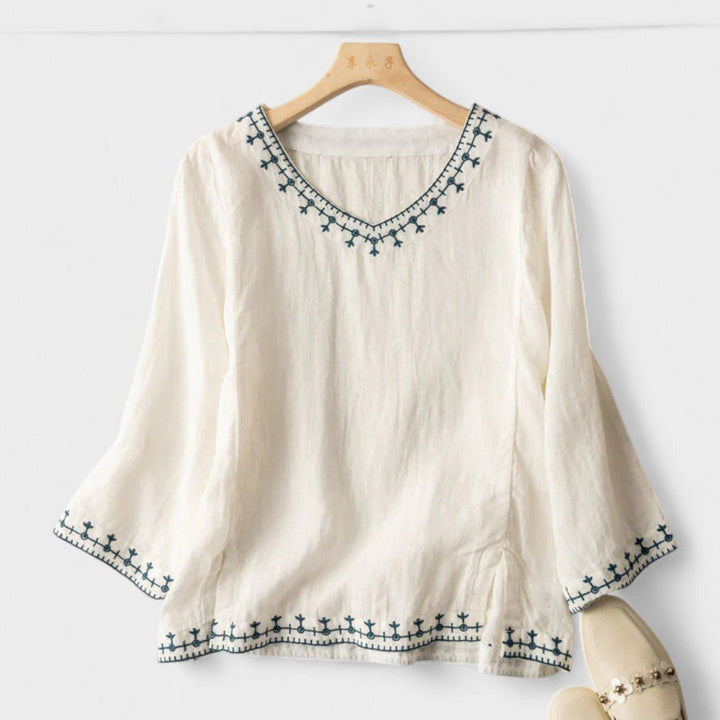 BELMONTE MILANO | BLUSA BOHO IN COTONE PREMIUM