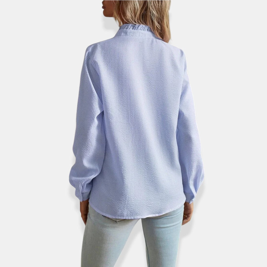 BELMONTE MILANO | BLUSA CON RIFINITURA A VOLANT
