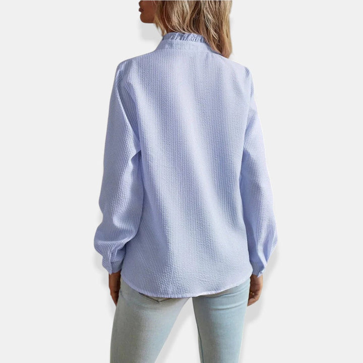 BELMONTE MILANO | BLUSA CON RIFINITURA A VOLANT