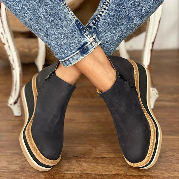 BELMONTE MILANO | TRONCHETTO PLATFORM CON ZIP LATERALE