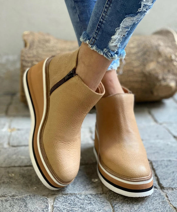 BELMONTE MILANO | TRONCHETTO PLATFORM CON ZIP LATERALE