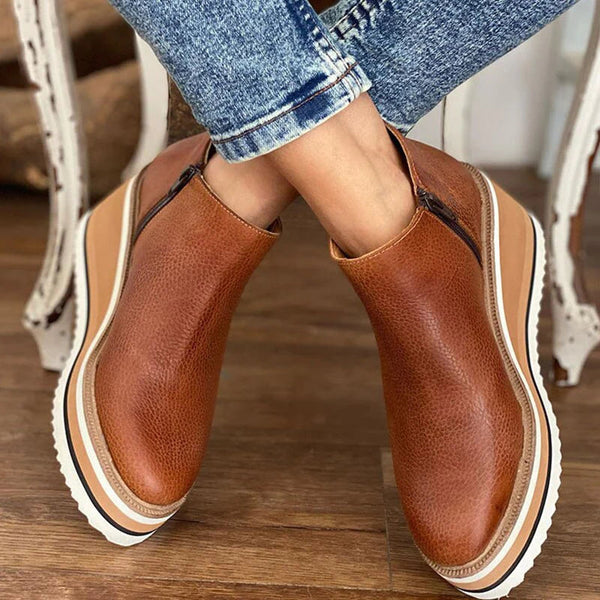 BELMONTE MILANO | TRONCHETTO PLATFORM CON ZIP LATERALE