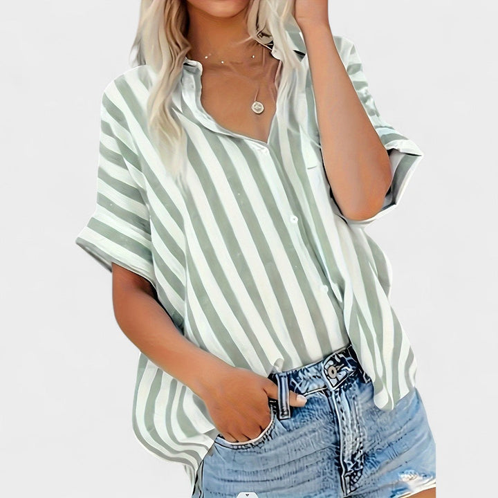 BELMONTE MILANO | BLUSA A RIGHE RILASSATA