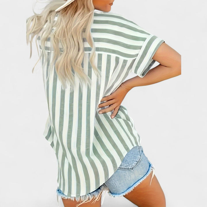 BELMONTE MILANO | BLUSA A RIGHE RILASSATA