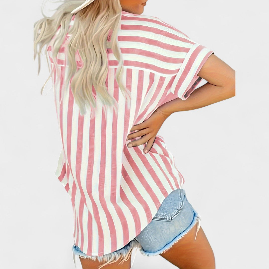 BELMONTE MILANO | BLUSA A RIGHE RILASSATA