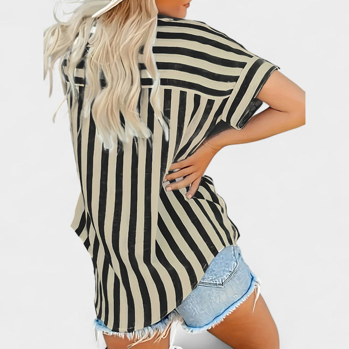 BELMONTE MILANO | BLUSA A RIGHE RILASSATA