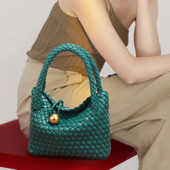 ASTRID | ELEGANT WOVEN LEATHER BAG